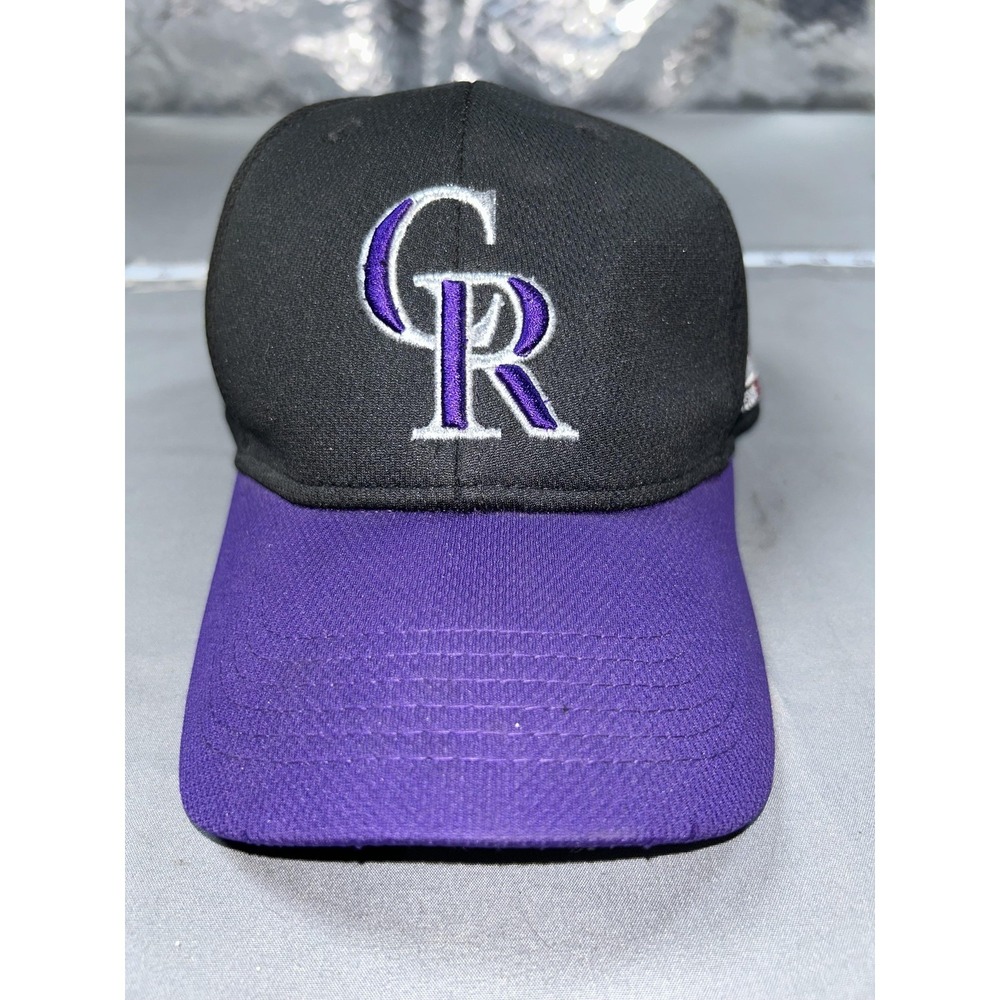 Colorado Rockies Hat Cap Strap Back One Size Black MLB Baseball OC Sports Mens